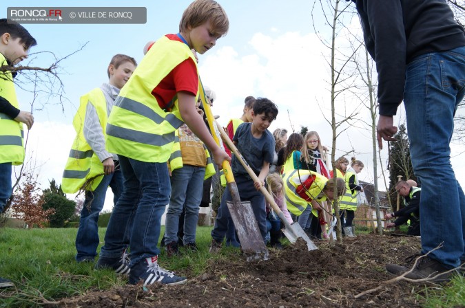 2014 - Plus d arbres plus de vie : les enfants font une haie