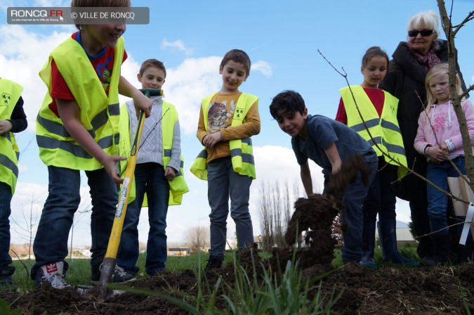 2014 - Plus d arbres plus de vie : les enfants font une haie