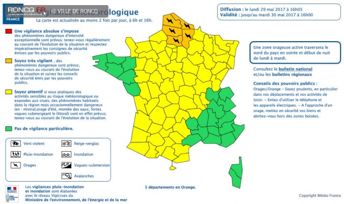 2017 - alerte orages