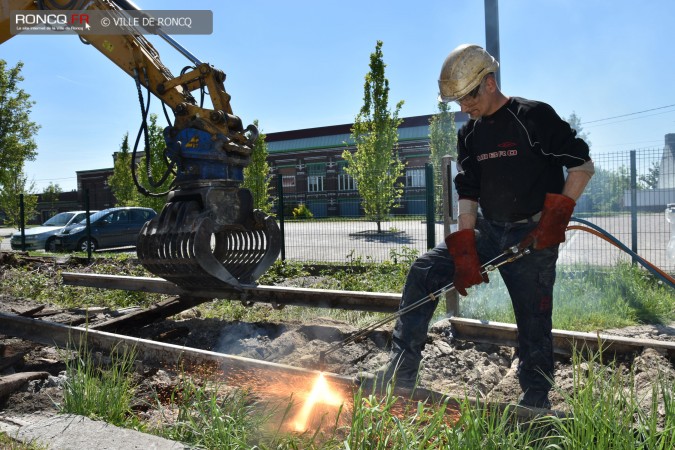 2019 - demontage voie gare