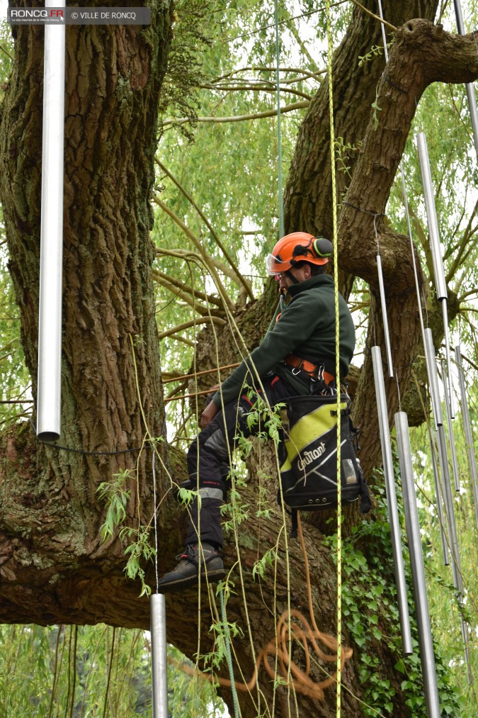 2019 - saule carillon installation