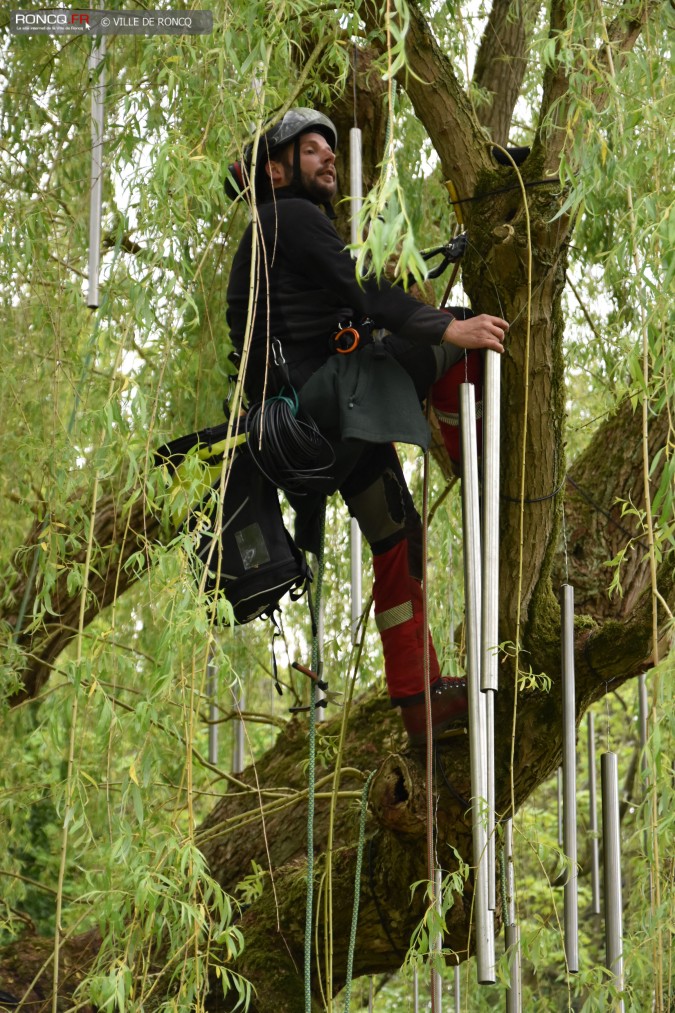 2019 - saule carillon installation