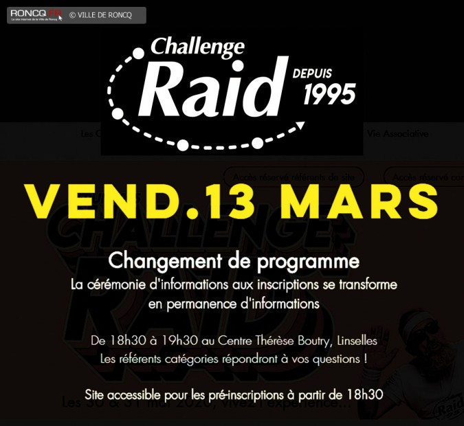 2020 - Raid inscriptions