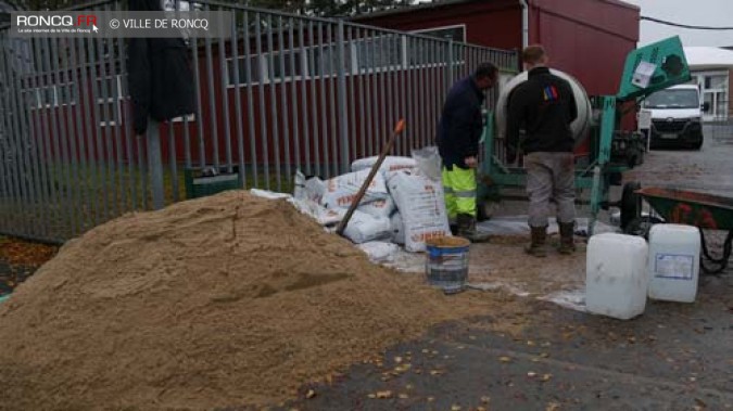 paillage de l'école 