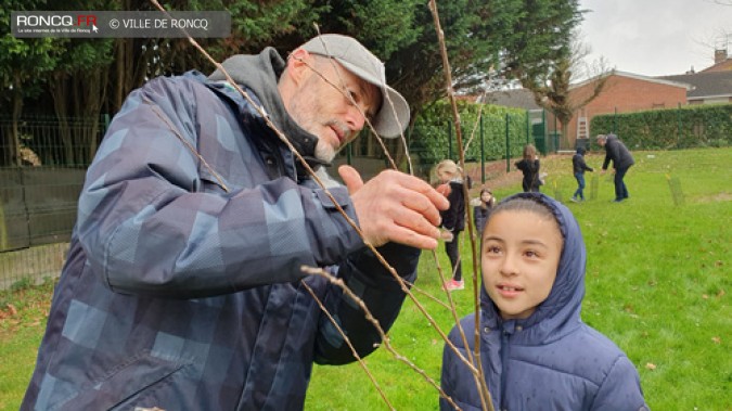 MINI FORET EN DEVENIR A L'ECOLE BREL 