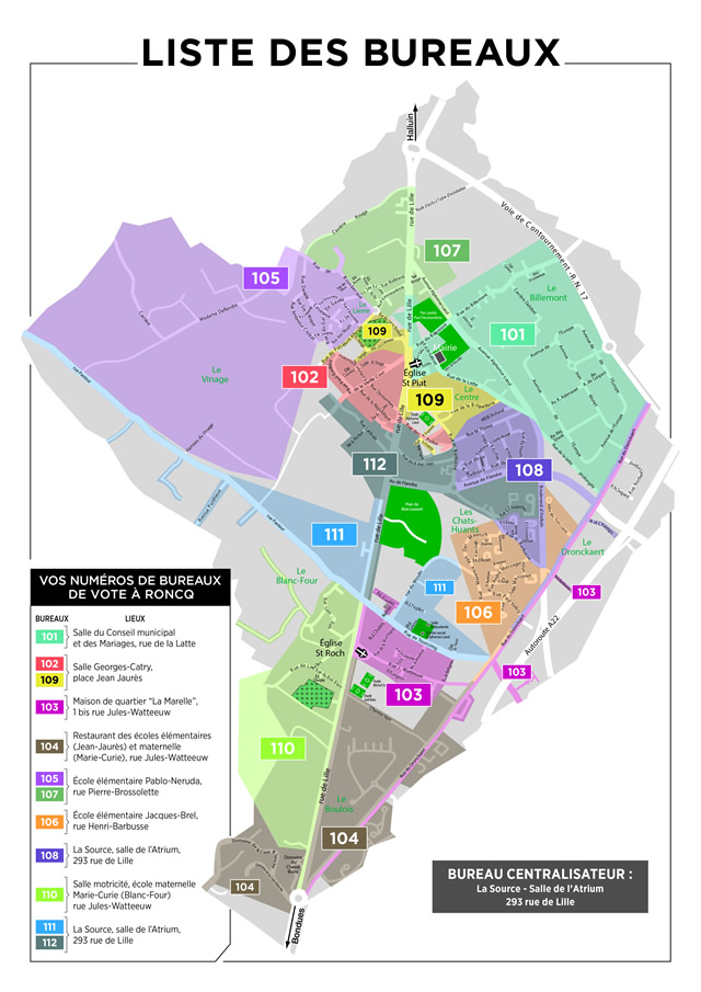 bureau de vote Roncq